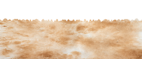 Vintage aged parchment paper banner with torn top edge and stained grunge texture