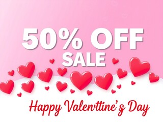 Valentine's day 50% off sale