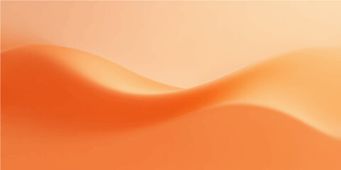 An abstract orange background vector illustration featuring golden yellow waves and a silk texture gradient design with curved lines for a summer sun backdrop