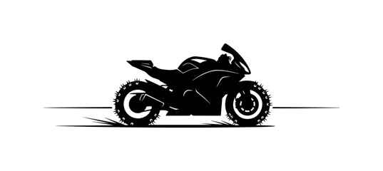 Motorcycle Silhouette Illustration