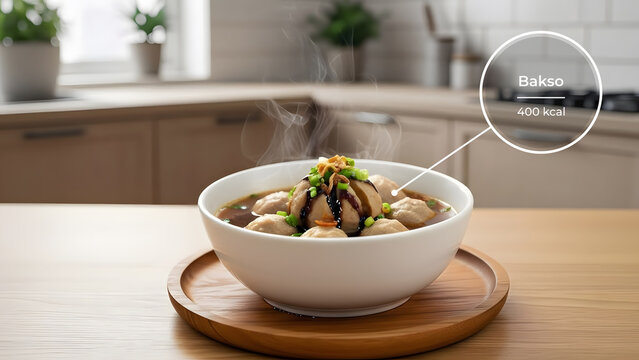 Bakso Calorie Infographic
