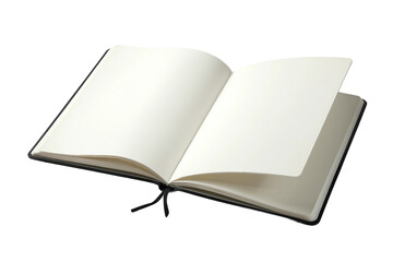 Artist sketchbook realistic mockup isolated on transparent background