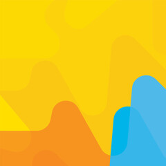 Bright Abstract Composition with Dominant Modern Yellow Color.eps