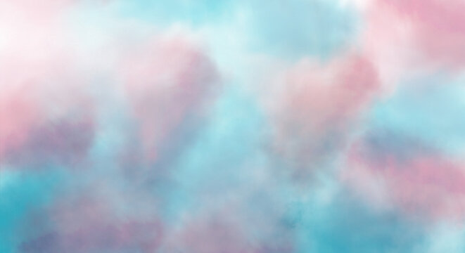 Tye and dye abstract background, smoke, clouds, fogy stream 