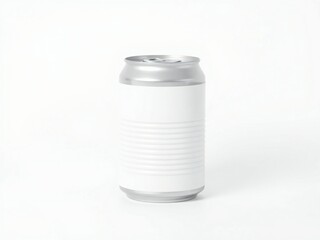 White aluminum beverage can