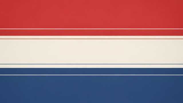 The dutch national flag displaying its traditional colors