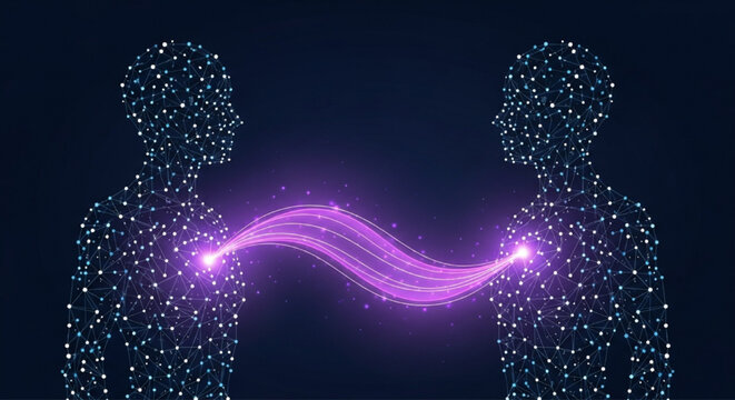 Infinity love connection digital vector
