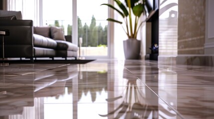 A photo of a spotless living room floor.