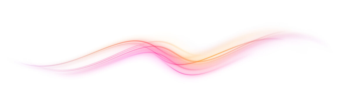 Glowing motion lines ripple on a transparent background, inspired by speed and connectivity. Light trails form elegant digital waves. PNG overlay.