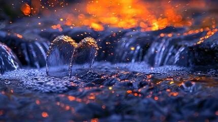 A photo of a stunning waterfall cascading into a pool.