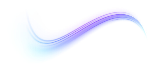 Naklejka premium Neon motion streaks cut through transparency, creating a fast-paced digital feel. Radiant curves glow smoothly with energy. PNG overlay. 