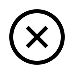 Obraz premium Close and Cancel Symbol Icon