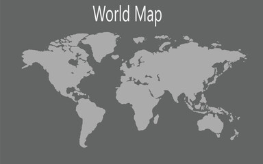 Obraz premium Set of Earth Globe Icons and Global Maps in Flat Design Style