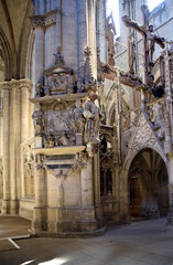 Dopm Halberstadt, Teilansicht innen mit gro&szlig;er S&auml;ule