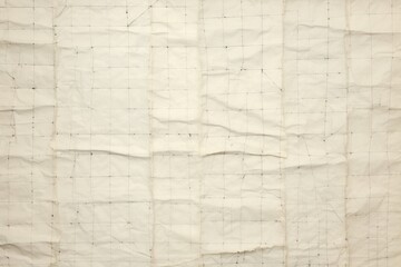 Crumpled Grid pattern paper backgrounds texture.