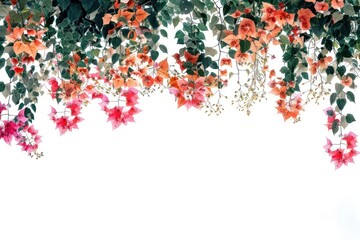 Vibrant hanging floral arrangement