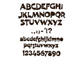 Obraz premium fresh cute new font, suitable for all project needs