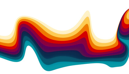 Futuristic background in simple retro style design with colorful lines. Overlay abstract retro design in 80's style with colorful