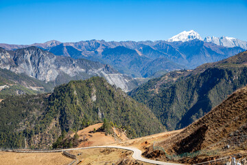 The Dhaulagiri Mountain Range Rises