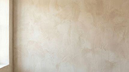 Organic plaster wall texture with soft daylight