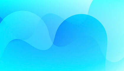 Blue Cyan Abstract Liquid Wave Background With Smooth Gradient Flow