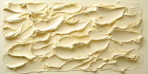 Creamy Ivory Plaster Canvas with Artisan Trowel Marks for Aesthetic Design and Creativity Projects