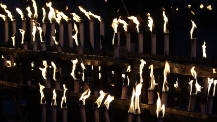 たくさんのロウソク