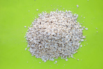 Oat flakes cereal for breakfast