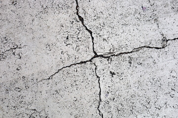 Obraz premium Abstract grunge texture of broken white painted cement floor.