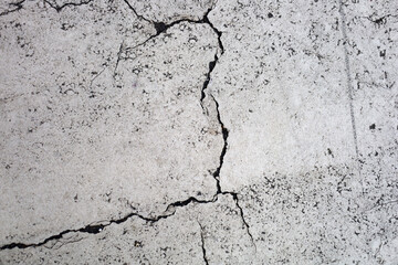 Obraz premium Abstract grunge texture of broken white painted cement floor.