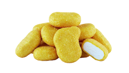 Pile of Crispy Chicken Nuggets