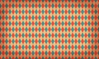 Retro background with grunge texture. Vintage pattern for circus, carnival show or festival. Vector illustration.