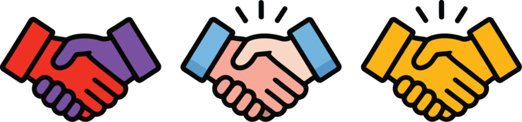 Handshake vector illustration for teamwork and collaboration