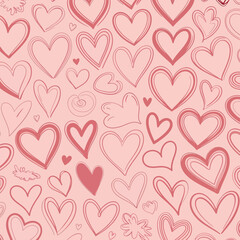 Love heart pattern romantic design background