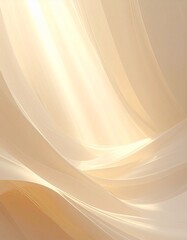 流線的なゴールドの光が広がる抽象背景
