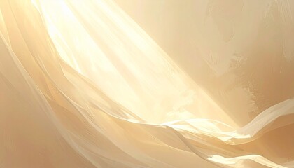 流線的なゴールドの光が広がる抽象背景
