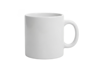 3d rendered minimalist white mug