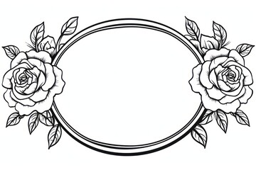 Rose pattern drawing sketch.