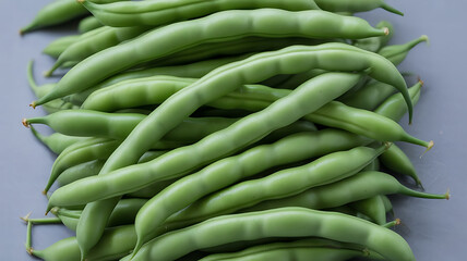 green beans on the table