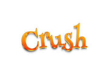 Crush transparent 3d text style effect