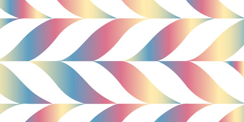 seamless abstract background of flowing rainbow ribbons forming curved waves. Vibrant, modern, and versatile for web, print, and social media designs, evoking energy, creativity,