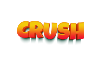 Crush transparent 3d text style effect