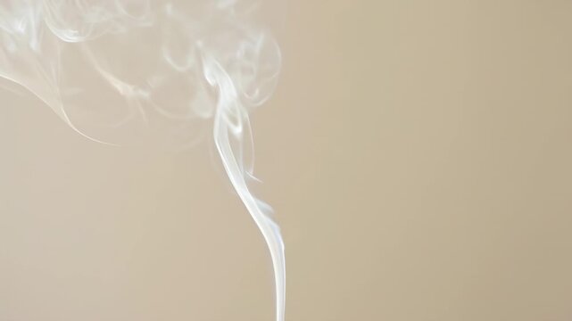 Incense smoke trail overlay with slow upward curl and soft opacity breathing