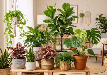 Pictures of ornamental plants, plant in a pot