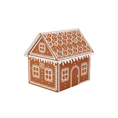Delightful gingerbread house with icings and decorations