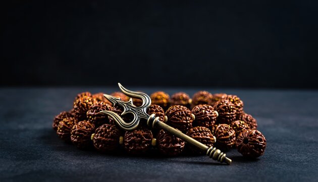 Shivratri maha background shivas festival shivaratri trident pellet shiva lord celebration faith meditation devotion hindu design religious meditating banner illustration happy