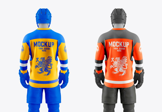 Hockey uniform back view