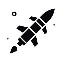 Naklejka premium Well crafted trendy glyph icon of war, armed conflict