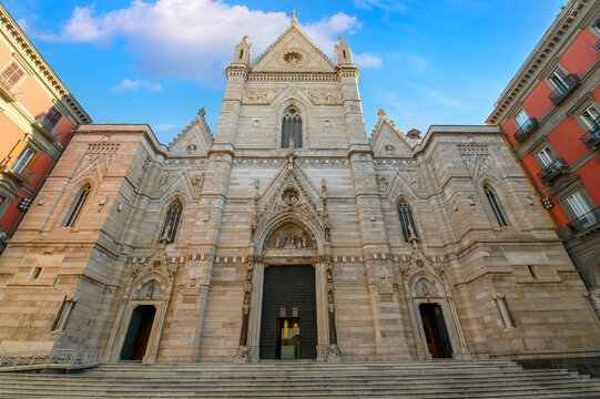 Naples, Italy. Duomo di Santa Maria Assunta or Cattedrale di San Gennaro in Napoli. Naples cathedral