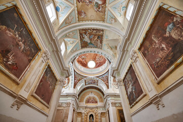 Cartuja Nuestra Se&ntilde;ora de la Fuentes decorated roof. Huesca, Aragon